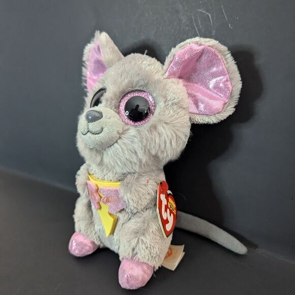 TY beanie Babies Squeaker the mouse with tags 6" - Picture 2 of 9
